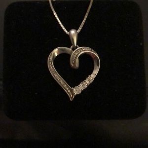 .925 Sterling Silver Heart Pendant